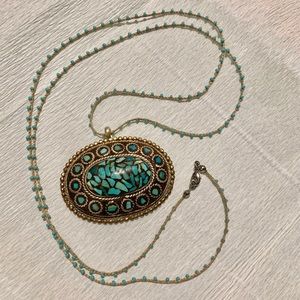 Beaded Turquoise Necklace